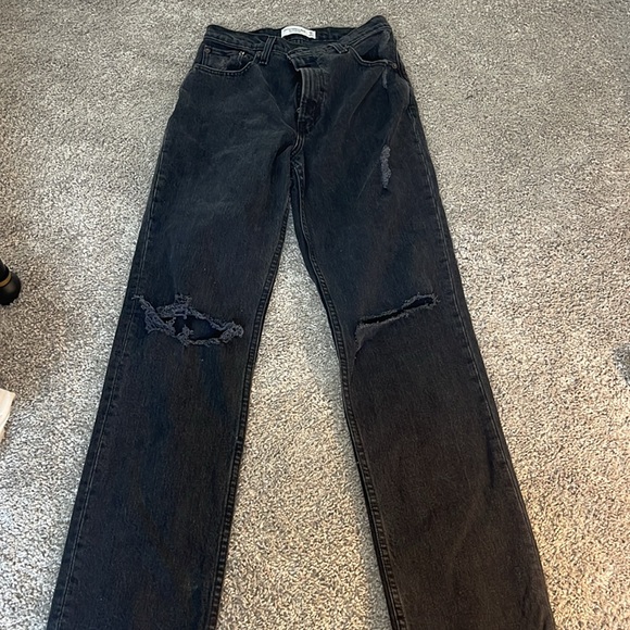 Abercrombie and Fitch 90s straight ultra high rise 2R - Picture 2 of 8